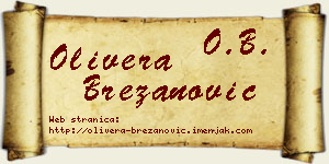 Olivera Brezanović vizit kartica